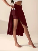 Kadın Cep Detay Taytlı Sandy Etek thumbnail 6