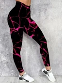 Kadın Yüksek Bel Renk Detaylı Dalgıç Tayt thumbnail 3