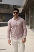 Erkek çizgi Desenli Gömlek thumbnail 1