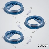 Sazan El Oltası Takımı - Büyük Kasnak - 3 Adet - 3 İğneli - Dip Olta - Kurşunlu thumbnail 1