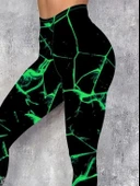 Kadın Yüksek Bel Renk Detaylı Dalgıç Tayt thumbnail 2