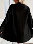 Kadın Uzun Kollu önü Açık Triko Hırka thumbnail 3