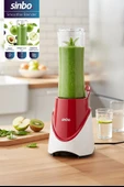 Sinbo SHB-7508 300W Smoothie Blender ,Paslanmaz Çelik Bıçaklı, 570 ml Şişe thumbnail 2