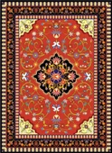 Nova Puzzle 1000 Parça Kırmızı Antik Halı Desenli Puzzle - 3