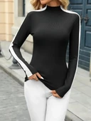 Kadın Uzun Kollu Balıkçı Yaka Kaşkorse Bluz thumbnail 6