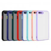 Apple iPhone 7 Plus Kılıf Zore Hux Düğme ve Kapak Zıt Renk Kılıf thumbnail 11