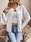 Kadın Uzun Kollu önden Düğmeli Triko Ceket thumbnail 1