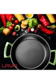 LAVA Döküm Yuvarlak Sahan Döküm Demir Yekpare Çift Kulplu 24cm-LV Y TV 24 SHN G thumbnail 7