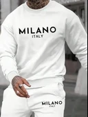 Erkek Uzun Kollu Baskı Detaylı Iki Iplik Takım thumbnail 2