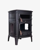 Reyo Stove Kemah Üç Camlı Yan Kapak Fırınlı Döküm Şömine Soba thumbnail 4