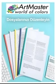 A-4 Sıkıştırmalı Yandan Sürgülü Dosya 5 Renk 10 Lu 1 Paket ArtMaster A4 Sıkıştırmalı Dosya 1 Paket Renkli Okul Ofis Büro thumbnail 3