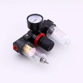 Standart Kapasite Üçlü Şartlandırıcı 1/4'' Pnömatik Filtre Regülatör Yağlayıcı FRL Kompresör Cihazı thumbnail 5