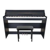 Jwin Sapphire SDP-145 Çekiç Aksiyonlu 88 Tuşlu Dijital Piyano + Tabure - Siyah thumbnail 1