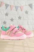Rakerplus Schaggy Hakiki Deri Pembe Yeşil Bebek Spor Ayakkabı thumbnail 10