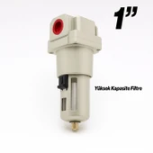 Yüksek Kapasite 1" Pnömatik Hava Filtresi Su Tutucu Nem Ayırıcı Kompresör Hat Temizleme Cihazı thumbnail 4