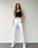 Gabardin Kumaş Yüksek Bel Pantolon 94cm bel36cm thumbnail 6