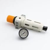 Yüksek Kapasite 1/4'' Filtre Regülatör Pnömatik Hava Temizleme Basınç Ayar Cihazı Kompresör thumbnail 3