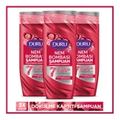 Duru Nem Bombası Dökülme Eğilimli Saçlar Için Dökülme Karşıtı Şampuan 3x400 ml thumbnail 1