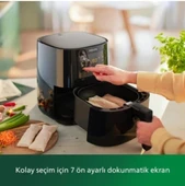 Philips Phılıps HD9252/90 Airfryer Yağsız Fritöz 13 Ü 1 Arada 7 Ön Ayarlı Premium Dokunmatik Siyah OUTLET thumbnail 2