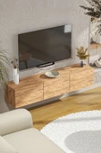 BAGAX 150 Cm Tv Ünitesi , Tv Sehpası , Dolaplı Tv Ünitesi Konsol, ( FULL ÇAM ) thumbnail 4