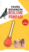 Güvercin Yavru Besleme Yem Verme Pompası 1 Adet Şebap Posta Güvercini Süs Kuşu Taklacı Güvercini thumbnail 1