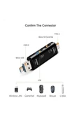 Micro Usb -type C - Usb Telefon Adaptörü Micro Sd/usb Okuyucu Dönüştürücü 16 gb kart hedıye thumbnail 4