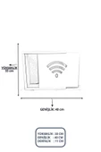 BAGAX Wifi Desenli Modem/sigorta Saklama Kutusu, 40cm X 33cm thumbnail 2