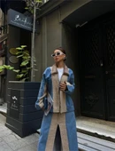 CHANEL GARNİLİ KOT MONT  Bej thumbnail 2