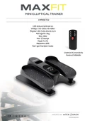 MAXFIT Eliptik Bisiklet Uzaktan Kumandalı Egzersiz Aleti Şarjlı /Elektrikli thumbnail 3