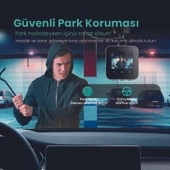 +360 Botslab Hk50 Set / 3k Qhd Wifi 150 Ultra Geniş Açı Gece Görüşlü Akıllı Araç Kamera + Park Kiti thumbnail 7