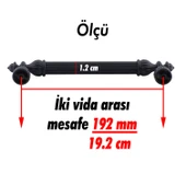 Mobilya Mutfak Dolabı Çekmece Dolap Kulpları Kapak Kulpu Kulbu Siyah 192 mm Metal Kulp thumbnail 2