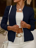 Kadın Uzun Kollu önden Fermuarlı Modal Ceket thumbnail 1