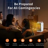 İç Mekan Kullanımı için Isıtıcı 90 Derece Salınımlı ECO Taşınabilir Isıtıcı Devrilme ve Aşırı Isınma Koruması 4 Modlu 1000W PTC Seramik Elektrikli Isıtıcı thumbnail 3