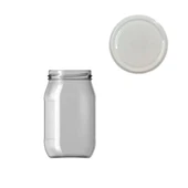 MCS 370 cc Cam Kavanoz Kapaklı 42 Adet Konserve Bal Kavanoz thumbnail 1