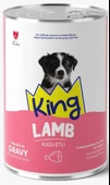 King Et Parçacıklı Kuzu Etli Yavru Köpek Konserve 400 Gr*6 ADET thumbnail 2