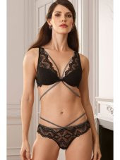 Pierre Cardin 4730 Robinetta Balenli Bralet Sütyen Takım - Bordo - 2