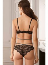 Pierre Cardin 4730 Robinetta Balenli Bralet Sütyen Takım - Bordo - 3