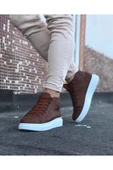 Wagoon WG032 Taba Bağcıklı Sneakers  Yarım Bilek Bot thumbnail 3