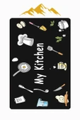 My Kitchen Desenli Dijital Baskı Kaymaz Taban Mutfak Halısı H0037 Renkli 120 X 180 thumbnail 3