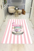 Flamingo Desenli Dijital Baskı Kaymaz Taban Mutfak Halısı H0049 Renkli 180 X 280 thumbnail 2