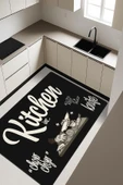 Kitchen Desenli Dijital Baskı Kaymaz Taban Mutfak Halısı H0033 Renkli 80 X 150 thumbnail 1