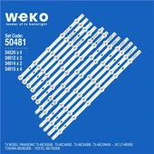 Panasonic TX-48Cx350b 48'' İnç 12 Adet Tv Led Bar ( Tvnizin içindeki led barla aynısı olduğunu görmeden almayınız. Led bar ürünlerinde paket açıldığında iade kabul edilmemektedir. ) thumbnail 1