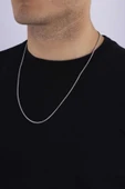 Gümüş Pazarım Silindir Model İtalyan Erkek Çelik Zincir thumbnail 2
