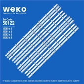Lg 55LB675V 55'' İnç 12 Adet Tv Led Bar ( Tvnizin içindeki led barla aynısı olduğunu görmeden almayınız. Led bar ürünlerinde paket açıldığında iade kabul edilmemektedir. ) thumbnail 1