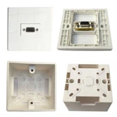 VGA duvar tipi kasalı priz sıva üstü vga priz thumbnail 3