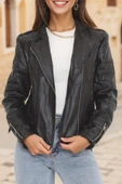 Deri Ceket Siyah thumbnail 1