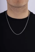 Gümüş Pazarım Sarmal Model Trend Erkek Çelik Zincir thumbnail 2