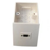 VGA duvar tipi kasalı priz sıva üstü vga priz thumbnail 2