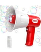 Karsan Oyuncak Köpük Atan Ses Kayıtlı Megafon Kırmızı 44324G thumbnail 2