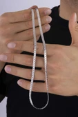 Gümüş Pazarım Gurmet Model Aralıksız Erkek Çelik Zincir thumbnail 3